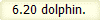 6.20 dolphin.